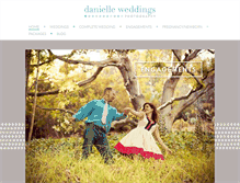 Tablet Screenshot of danielleweddings.com